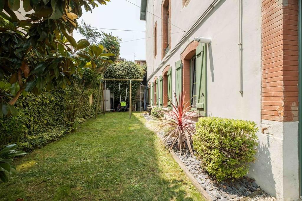 Apt T5 Renove Avec Bureau Jardin Et Parking En Centre Ville Toulouse Exterior foto
