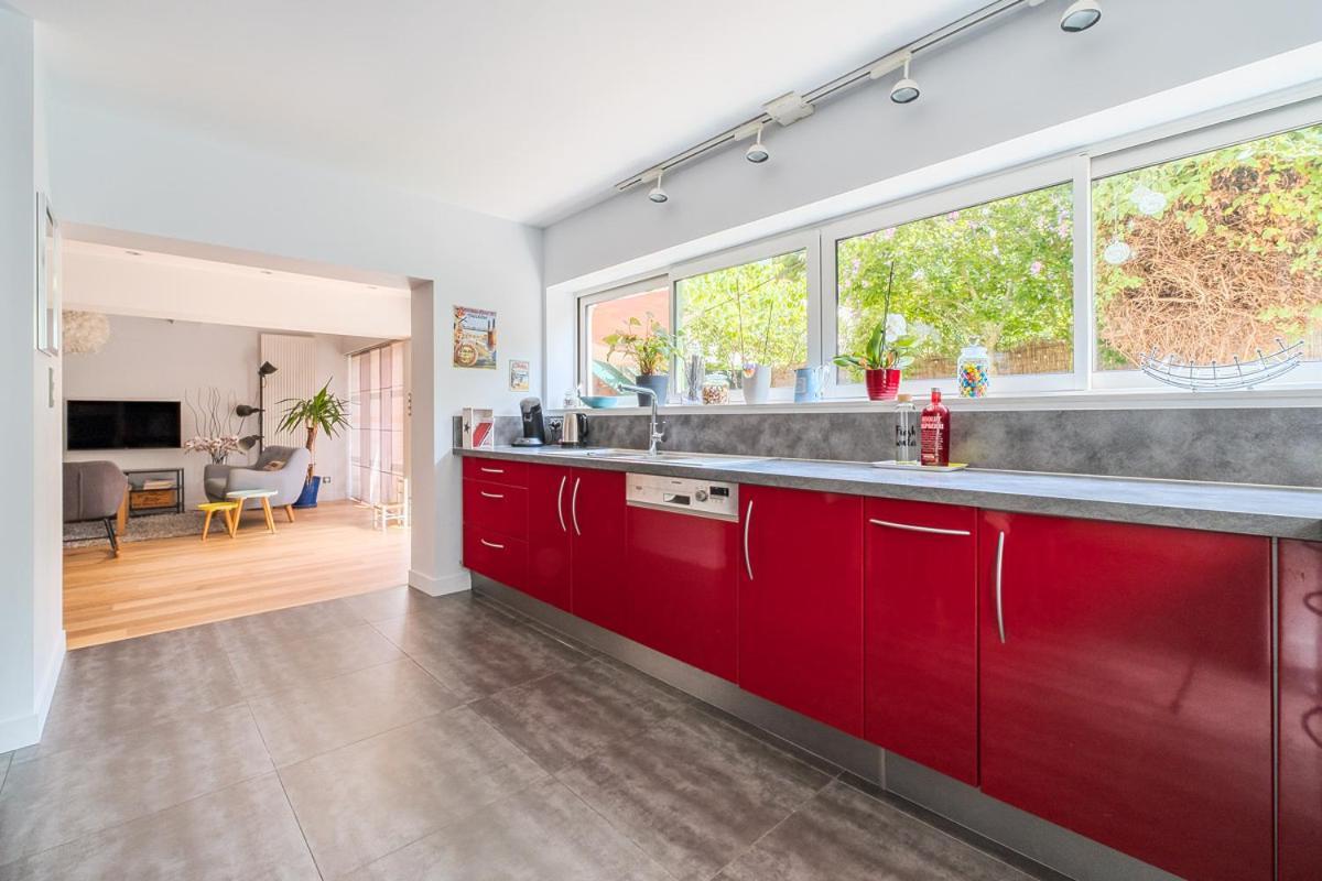 Apt T5 Renove Avec Bureau Jardin Et Parking En Centre Ville Toulouse Exterior foto